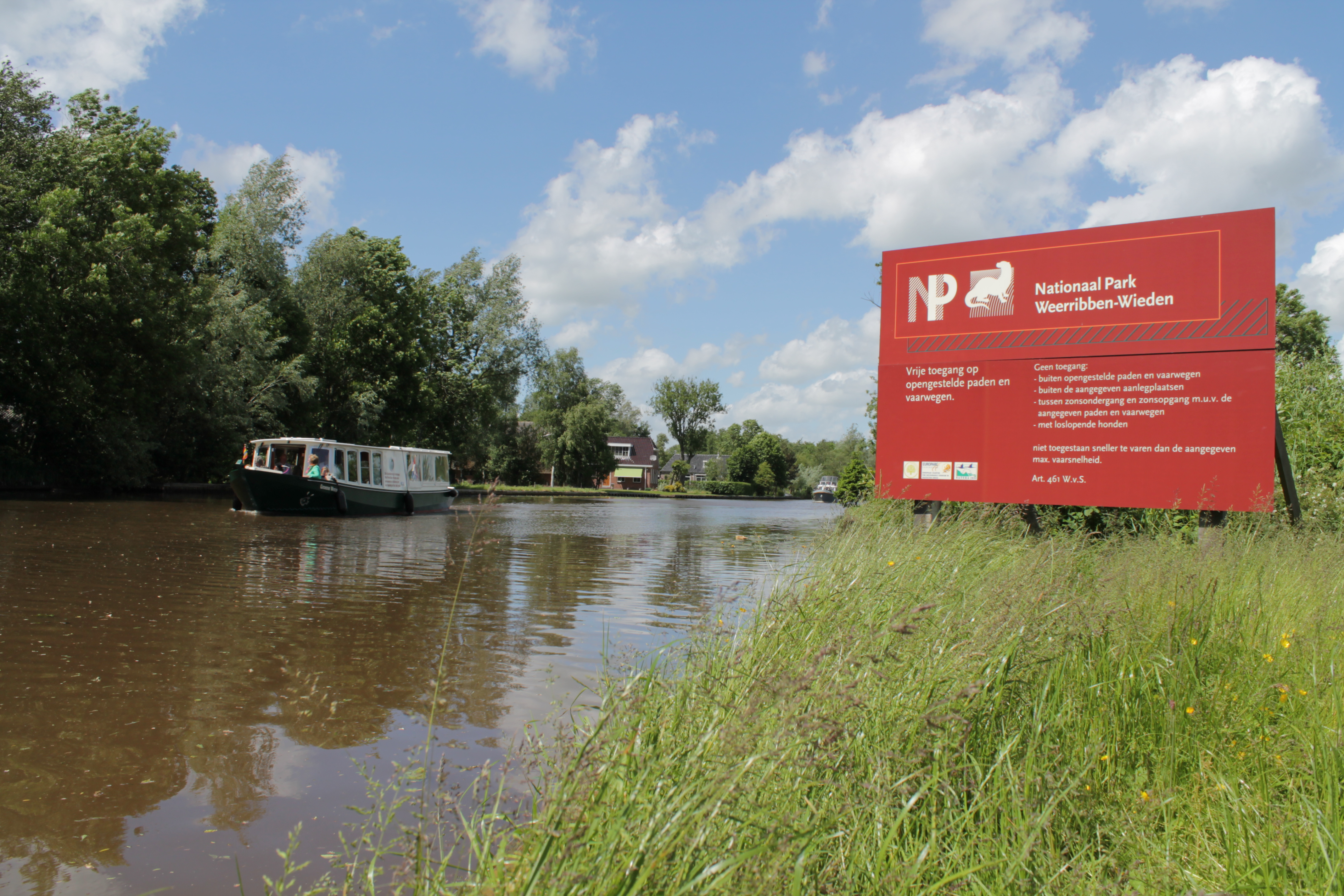 nationaal park en boot 